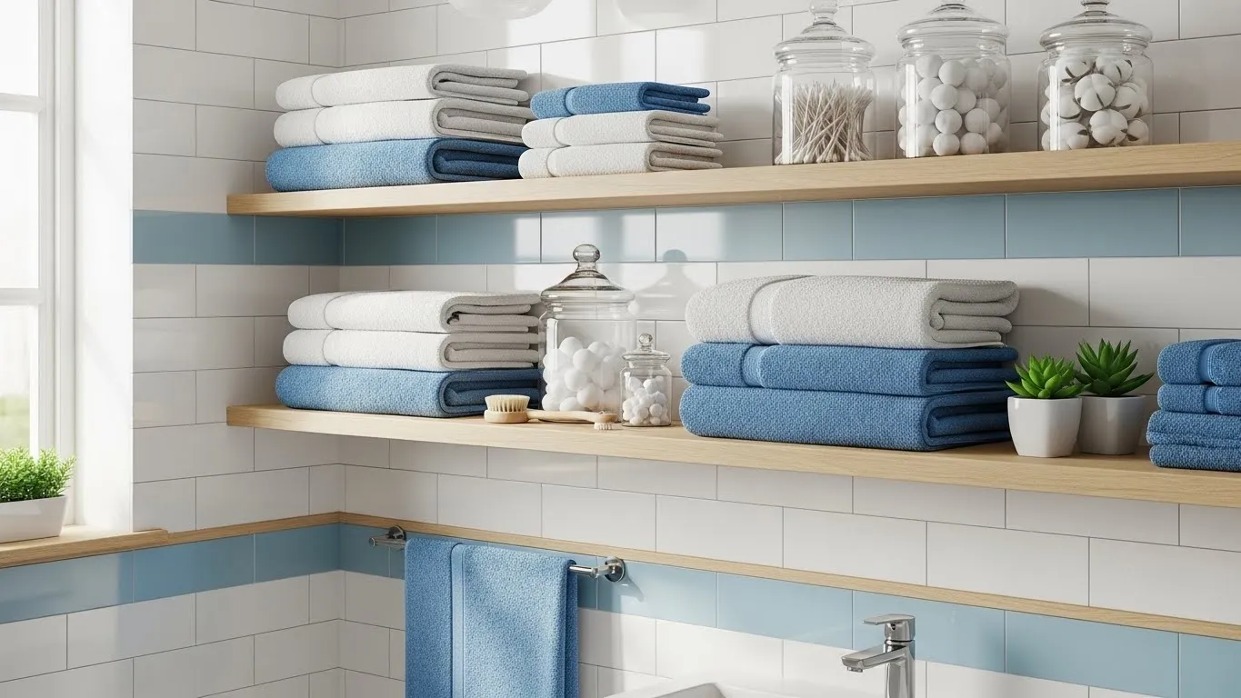 Banheiro organizado e funcional