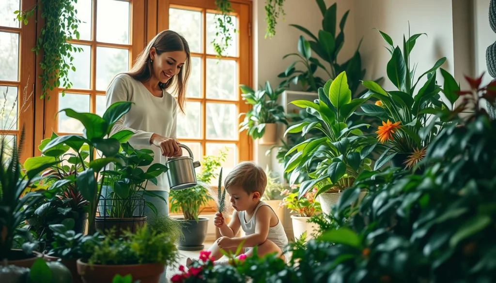 Cuidados com plantas e crianças Cuidados com plantas e crianças