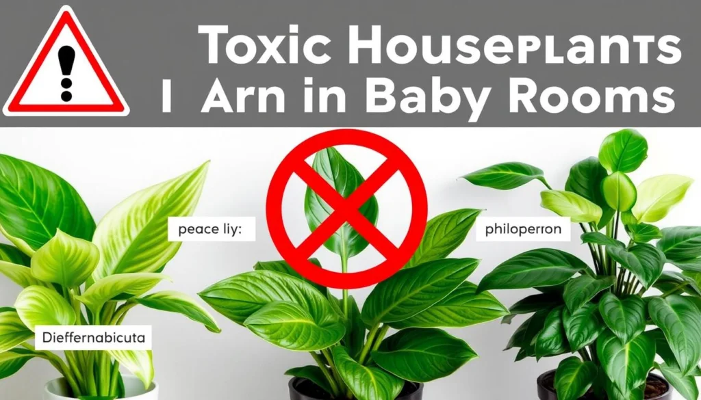 Plantas tóxicas que devem ser evitadas em quartos de bebê Plantas tóxicas que devem ser evitadas em quartos de bebê