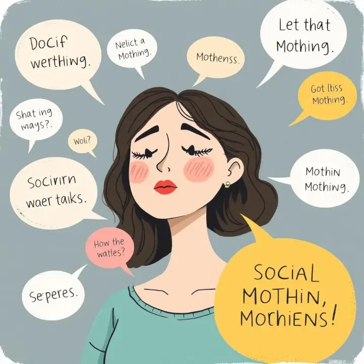 Representação visual de pressão social sobre mães