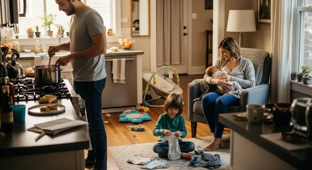 Como adaptar a rotina familiar com a chegada do bebê: acolhimento, ajustes e amor no dia a dia adaptar a rotina familiar com a chegada do bebê