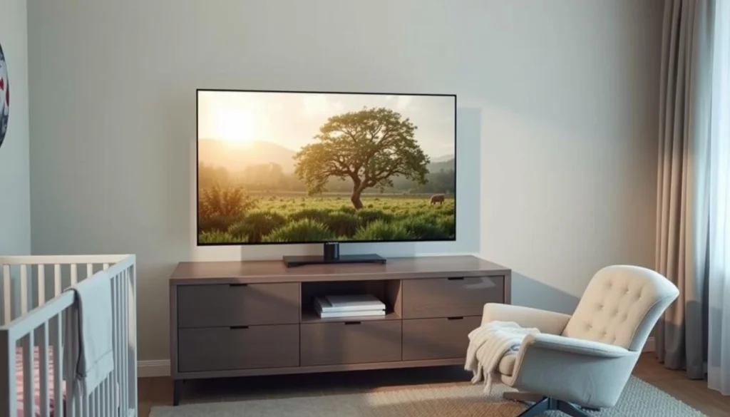 Samsung Crystal UHD 43AU7700 ideal para aconchegar mãe e bebê Samsung Crystal UHD 43AU7700 ideal para aconchegar mãe e bebê