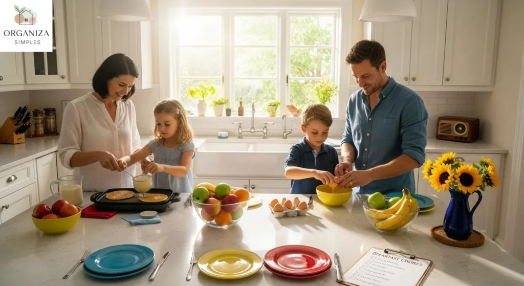 Crie uma Rotina Matinal Perfeita para Toda a Família em 7 Dias. 