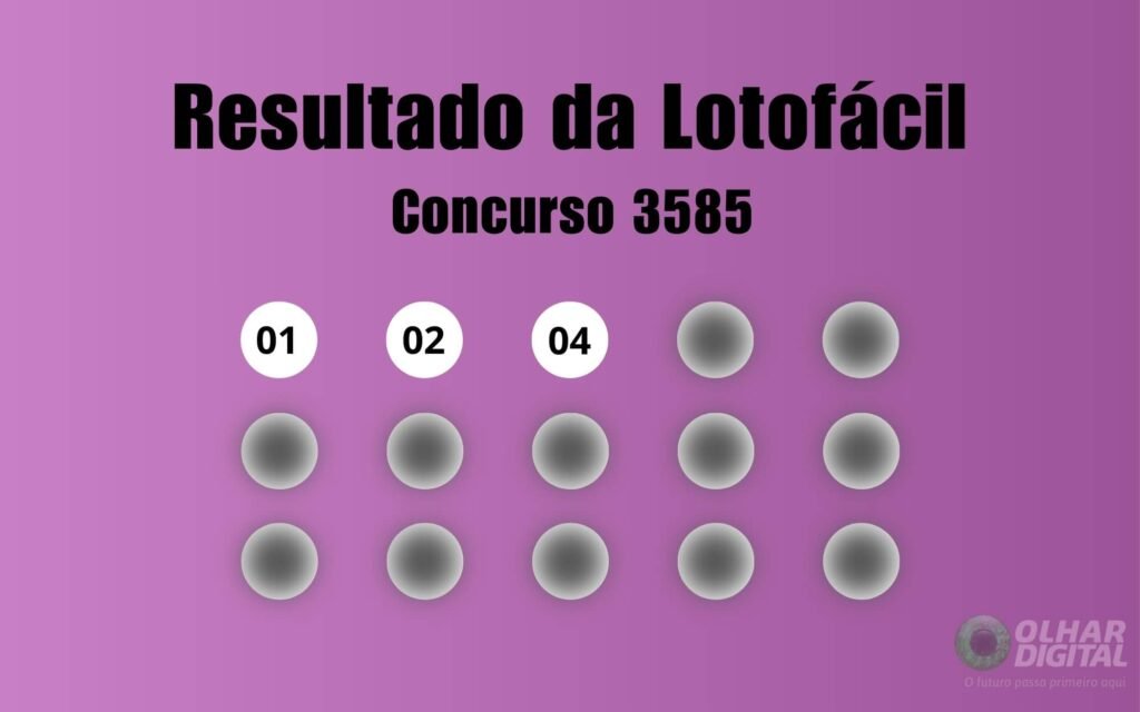 Resultado completo da Lotofácil 3585: números sorteados, ganhadores e próximos passos Resultado completo da Lotofácil 3585: números sorteados, ganhadores e próximos passos