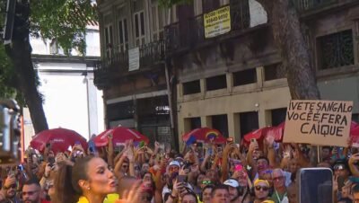 Ivete Sangalo comanda trio elétrico no Rio pela primeira vez e emociona foliões no Circuito Preta Gil