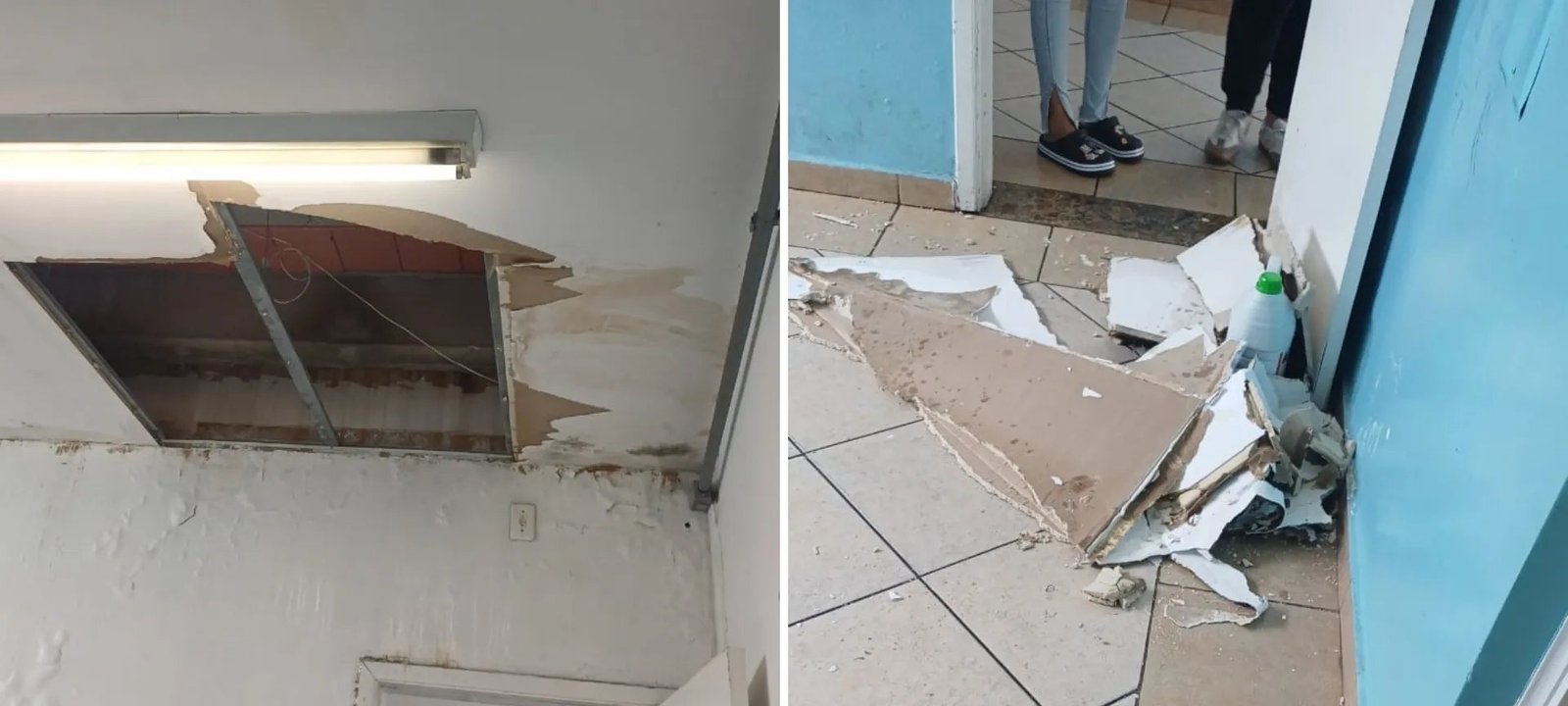 Escola municipal de Sorocaba tem parte do teto desabado e expõe precariedade crônica; pais questionam segurança dos alunos - Imagem do artigo